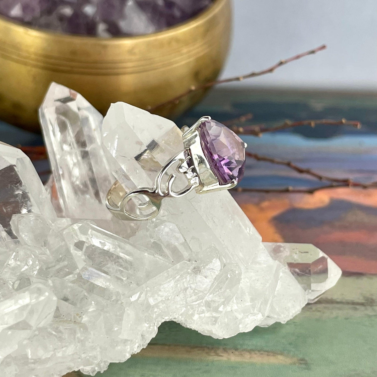 Unique Amethyst Ring