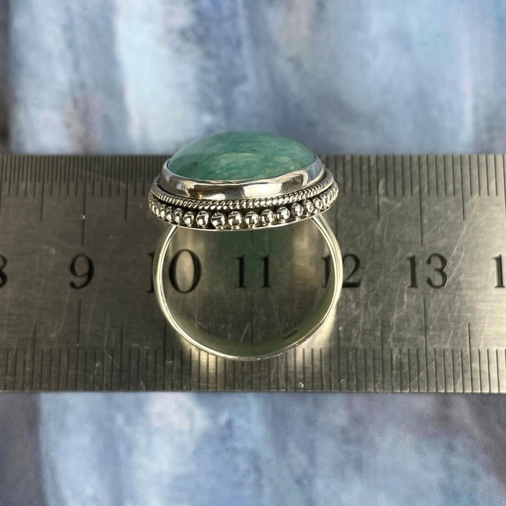 Amazonite Sterling Silver Ring