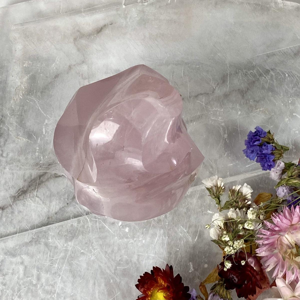 Rose Quartz Crystal Flames 12cm - 19cm
