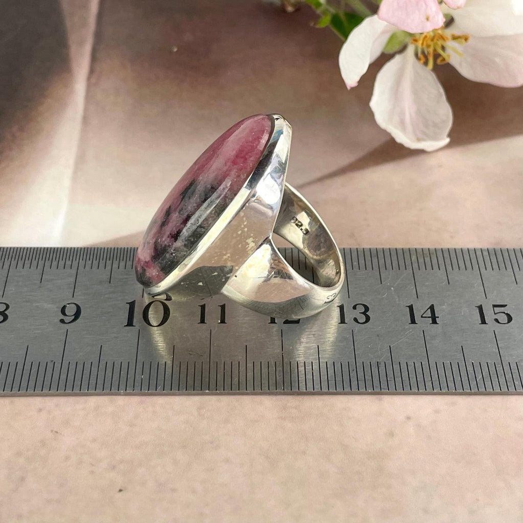 Pink With Black Stone Ring