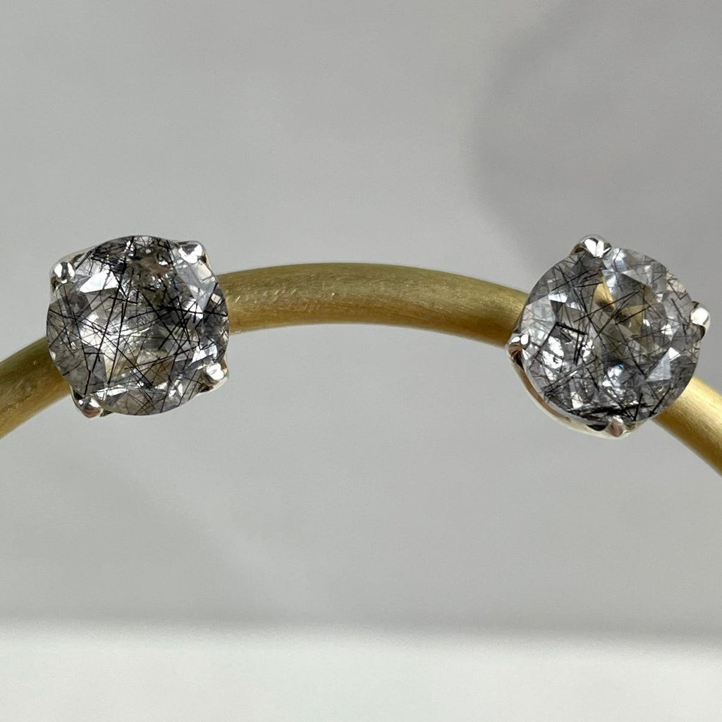 Rutilated Quartz Studs