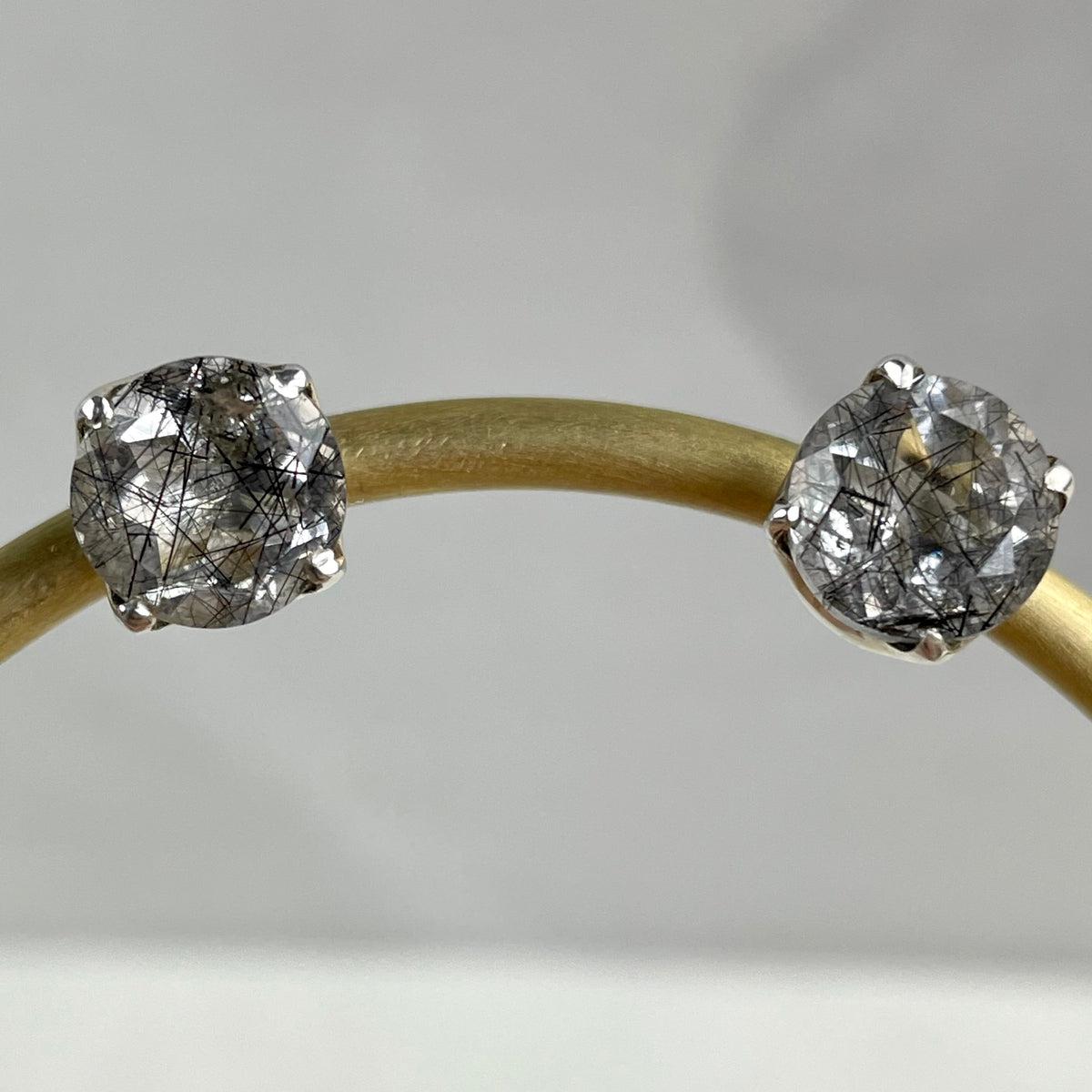 Rutilated Quartz Studs