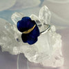 Blue Purple Flower Ring