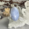 Blue Lace Agate Oval Necklace