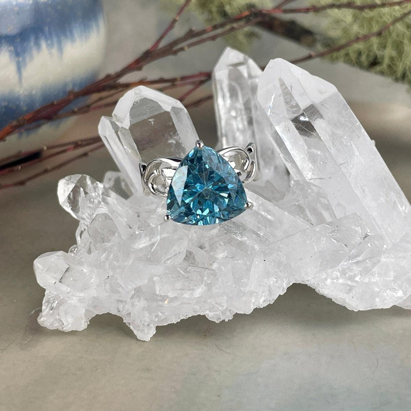 Ornate Blue Topaz Ring