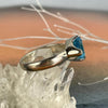 Blue Topaz Triangle Shaped Ring