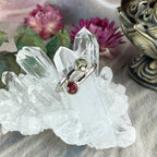 Green And Pink Tourmaline Ring