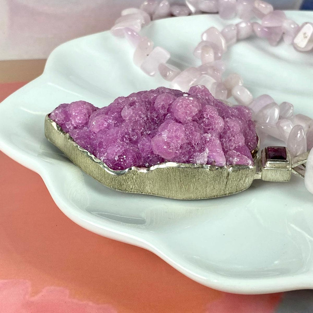 Raw Kunzite Pendant