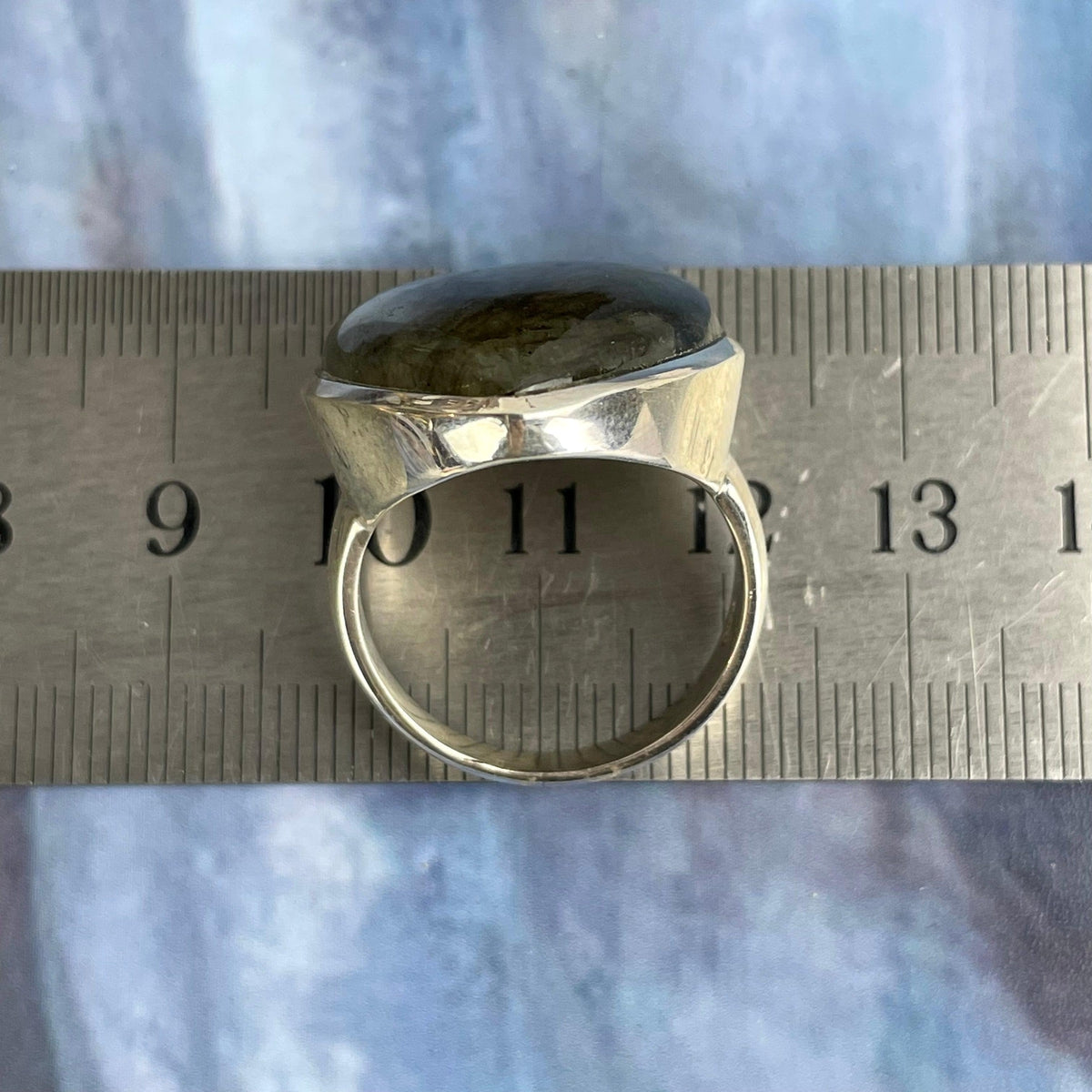Labradorite Teardrop Ring