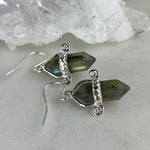 Faceted Crystal Labradorite Earrings