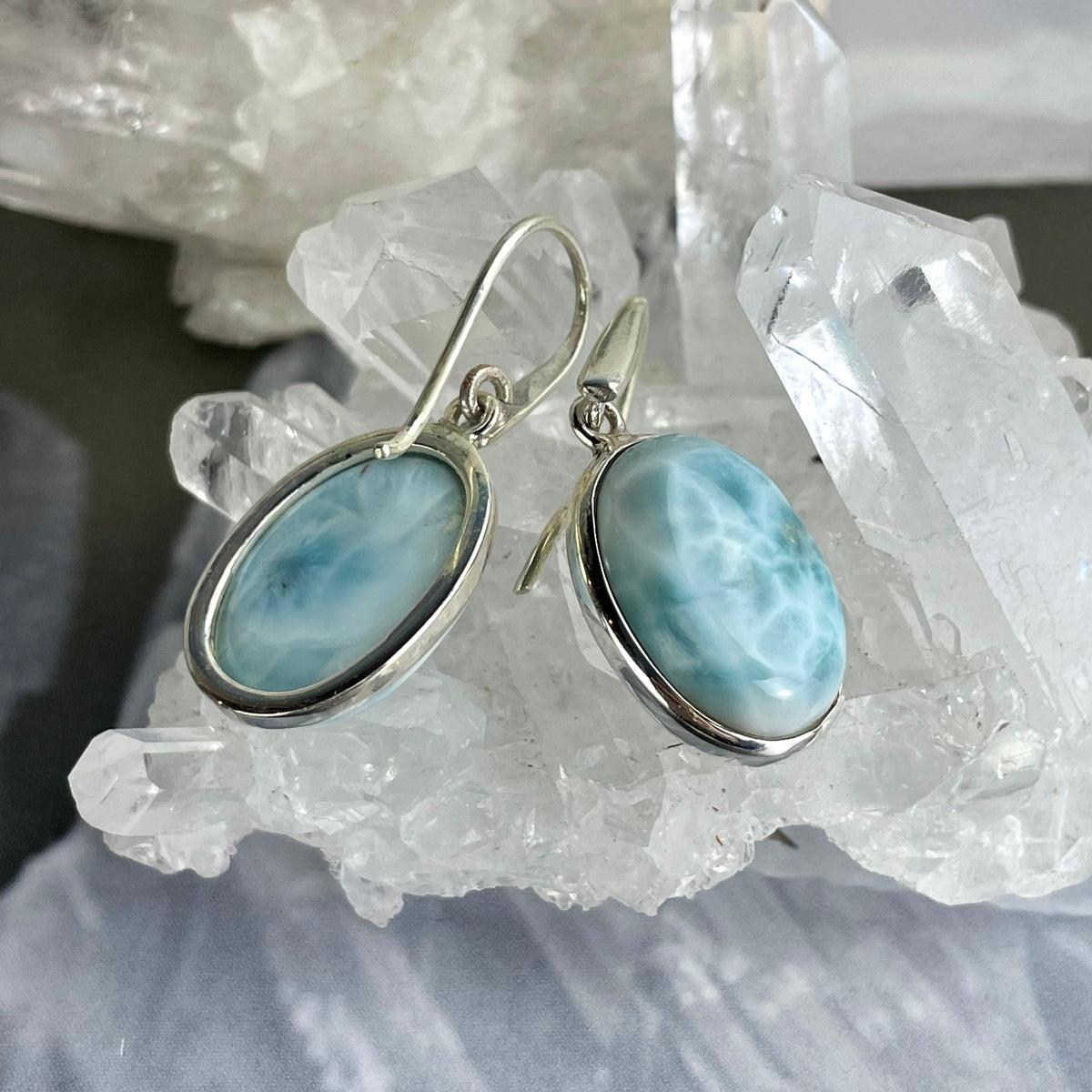 Classic Larimar Earrings