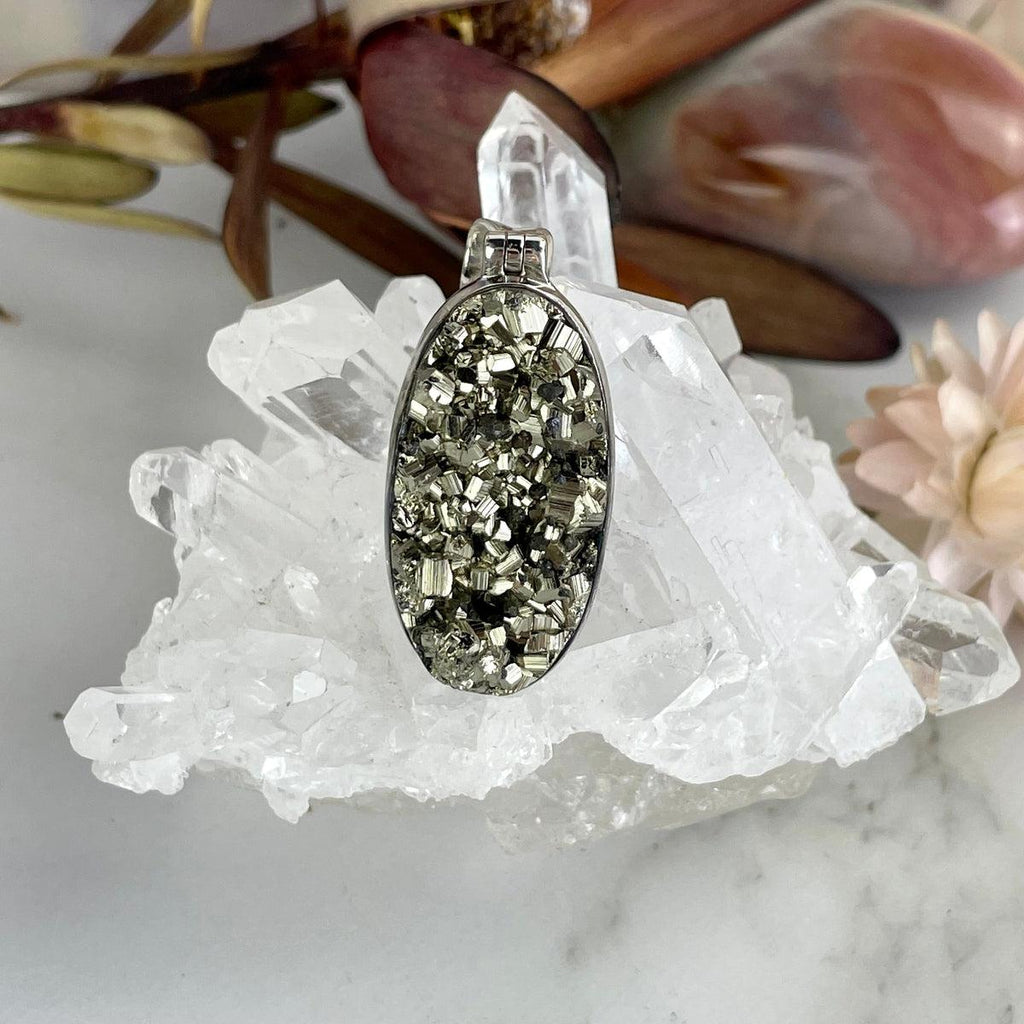 Oval Pyrite Pendant