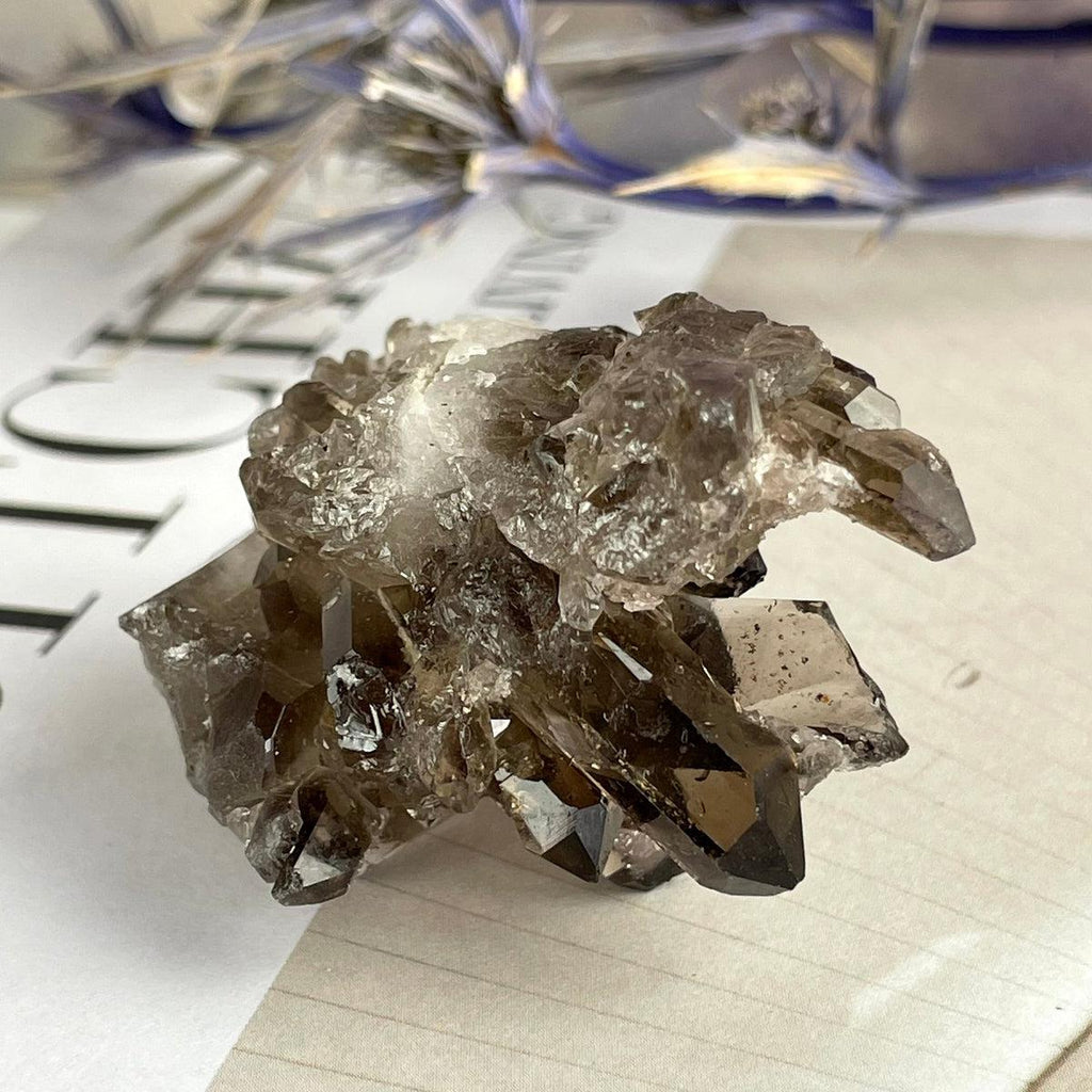Smoky Quartz Crystal Cluster