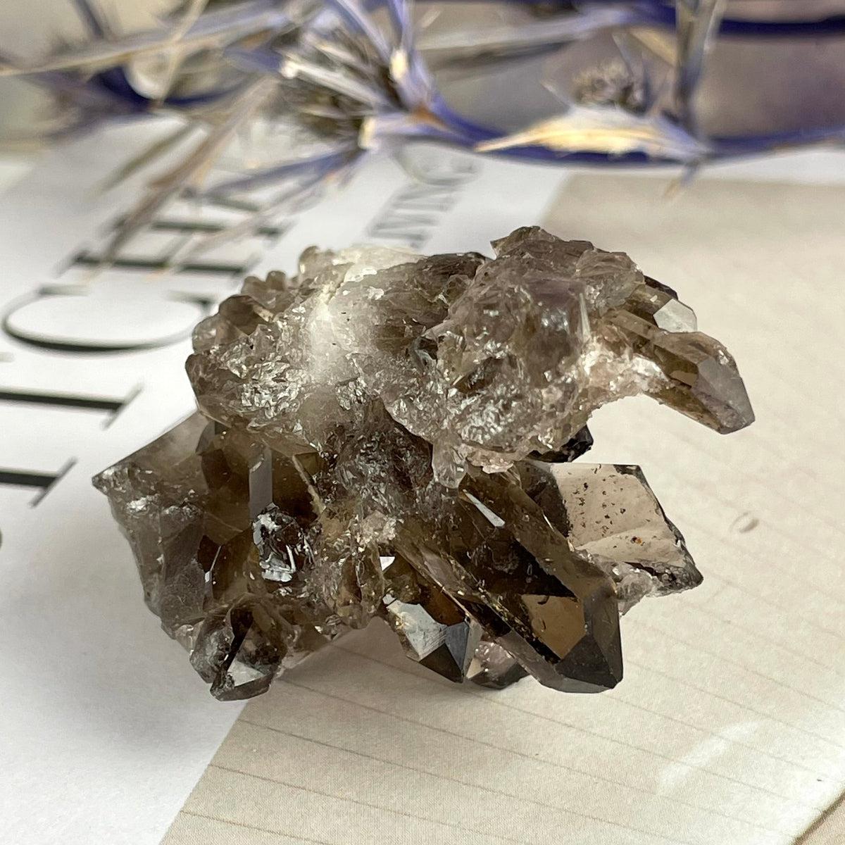 Smoky Quartz Crystal Cluster