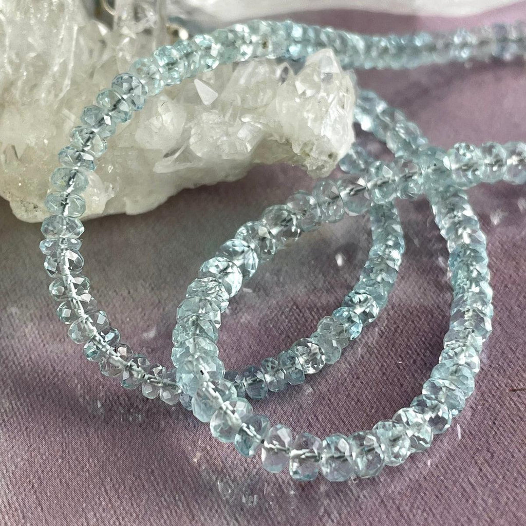 Aquamarine Beaded Necklace