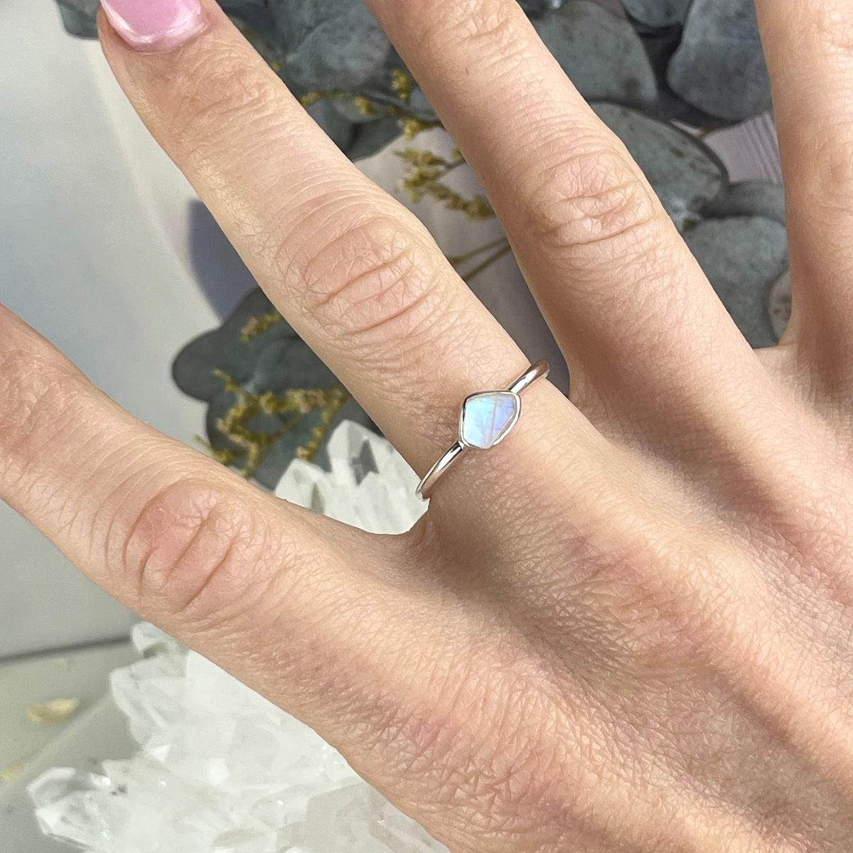 Moonstone Friendship Ring