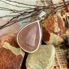 Rose Quartz In Solid Silver