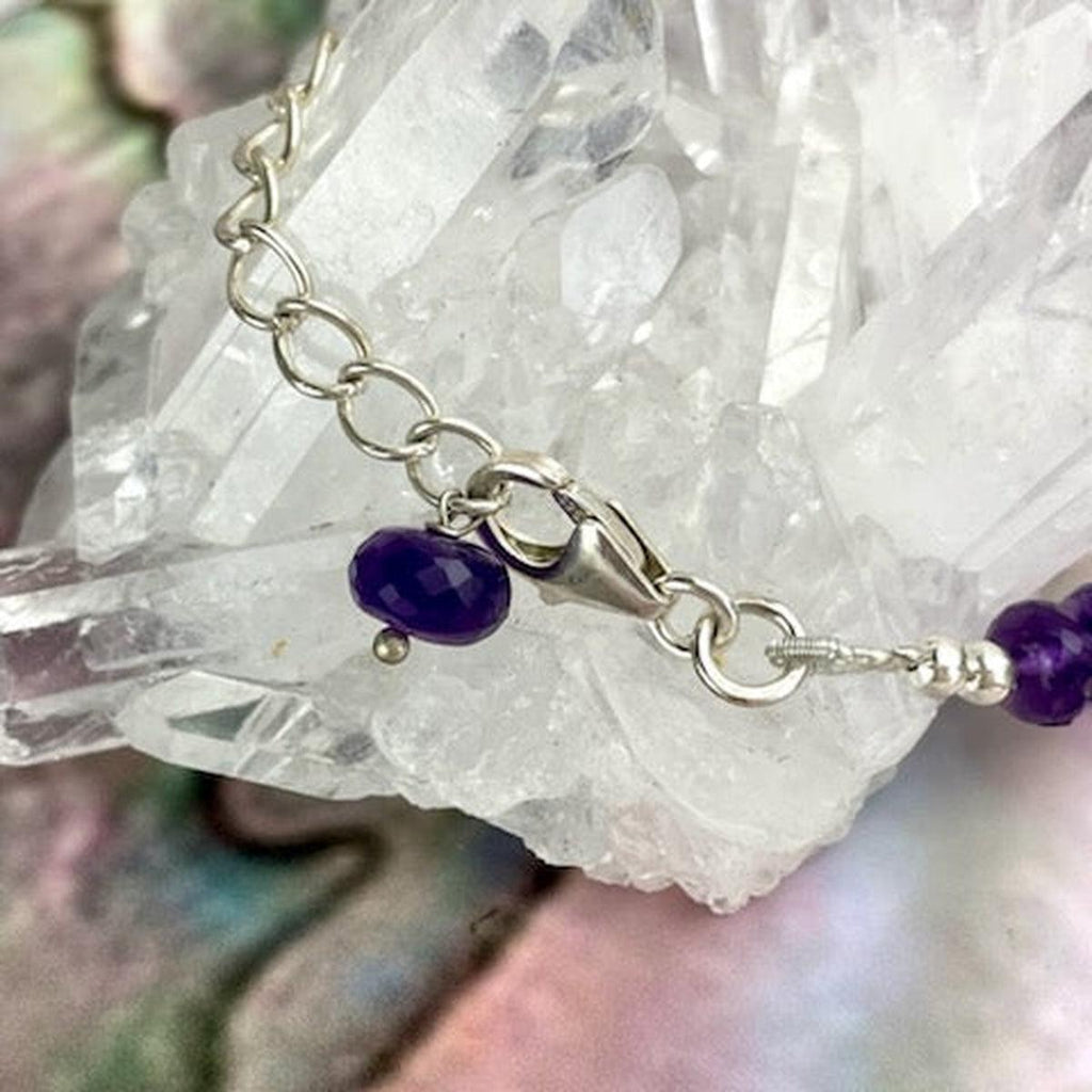Amethyst (Africa) 3-4mm Faceted Bead Necklace