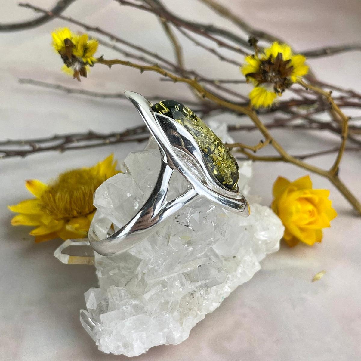 Green Baltic Amber Jewellery