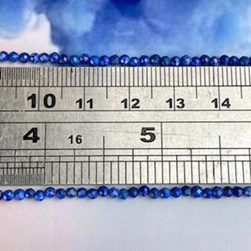 Lapis Lazuli Faceted 2-2.5mm Bead Necklace