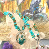 Aqua Gemstone Necklace
