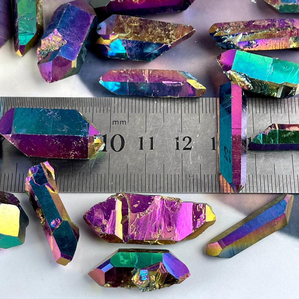 Titanium Aura Quartz Point