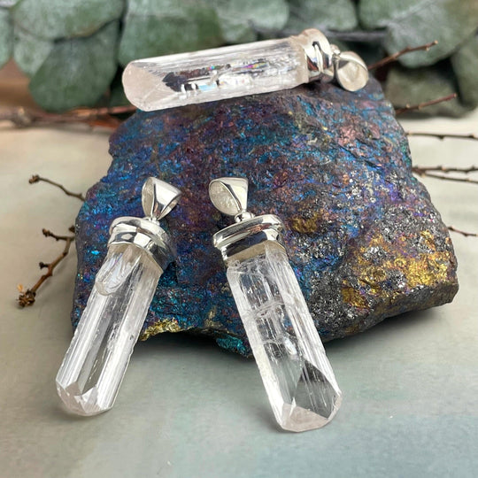 Danburite Raw Pendant