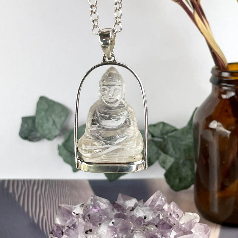 Clear Quartz Crystal Buddha