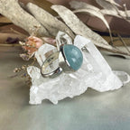 Round Aquamarine Ring