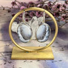 Merlinite Silver Earrings