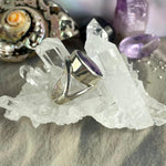 Purple And Clear Gemstone Ring