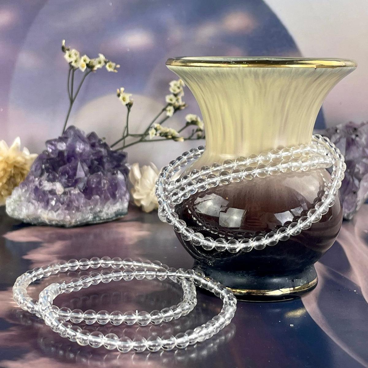 Clear Quartz Bead Bracelet