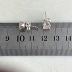 Pink Gemstone Stud Earrings