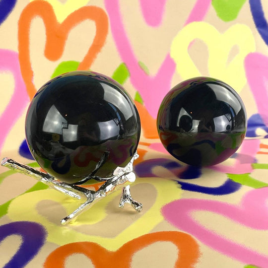 Rainbow Obsidian Crystal Balls 7cm