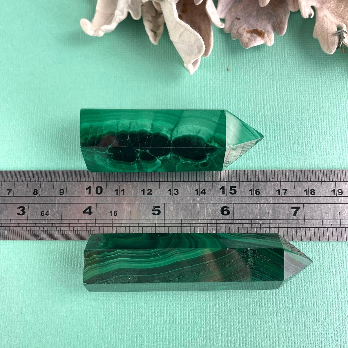 Bright Green Banded Gemstone