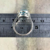 Blue Gemstone Silver Ring