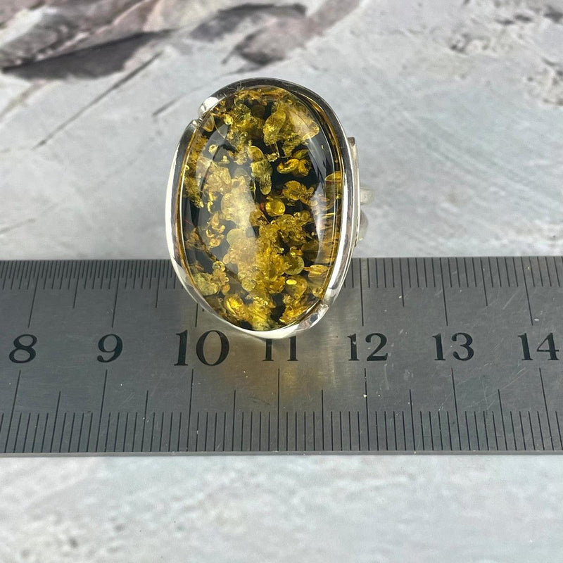 Open Size Amber Ring