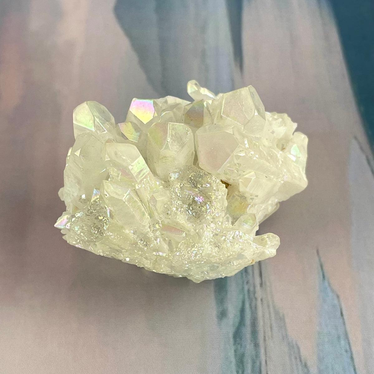 Quartz Rainbow Crystal Cluster
