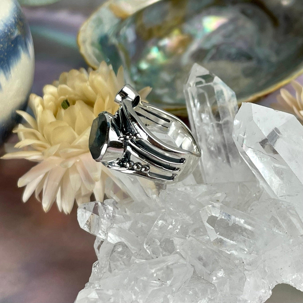 Large Size Labradorite Ring