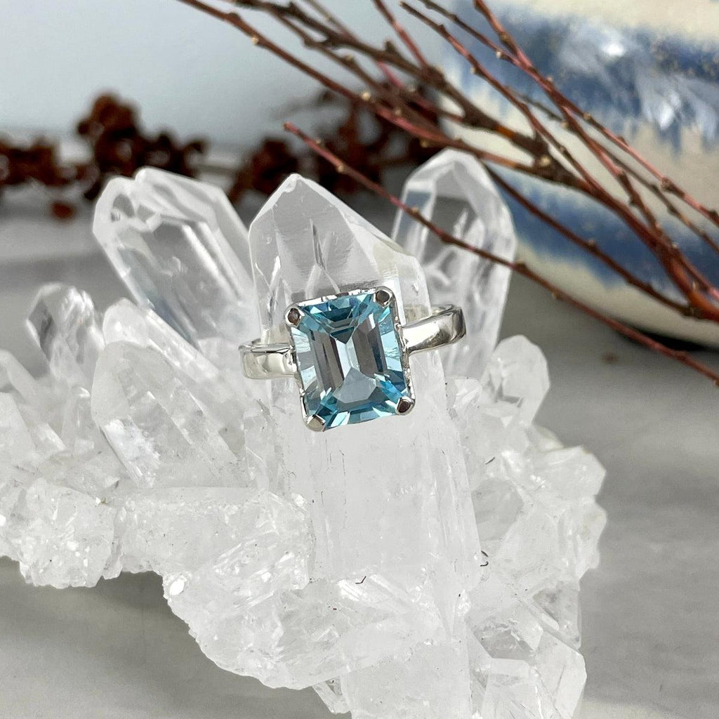 Pale Blue Gemstone Ring