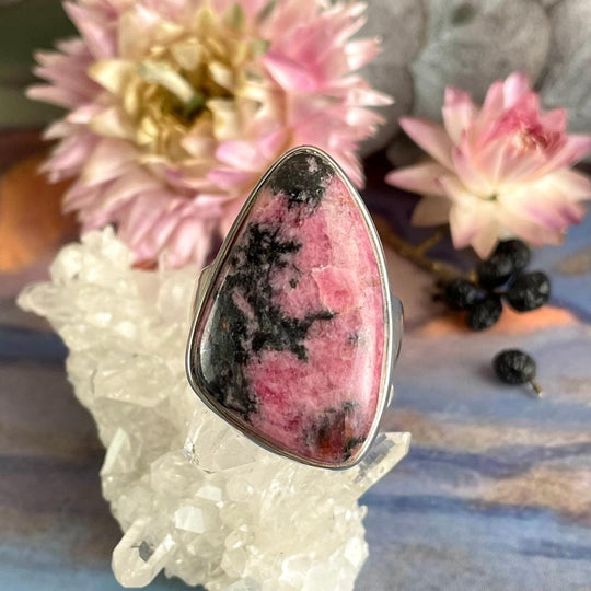 Rhodonite Freeform Ring