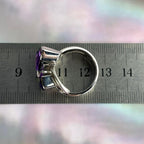 Modern Setting Amethyst Ring