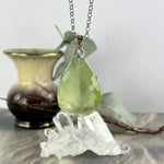 Pear Shaped Prehnite Pendant