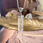 Raw Crystal Bar Pendant