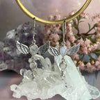 Cat's Eye Moonstone Earrings