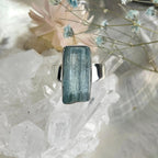 Aquamarine Semi Polished Ring