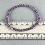 Amethyst Elastic Bead Bracelet