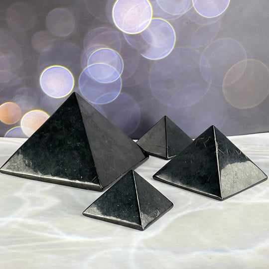 Shungite Crystal Pyramids