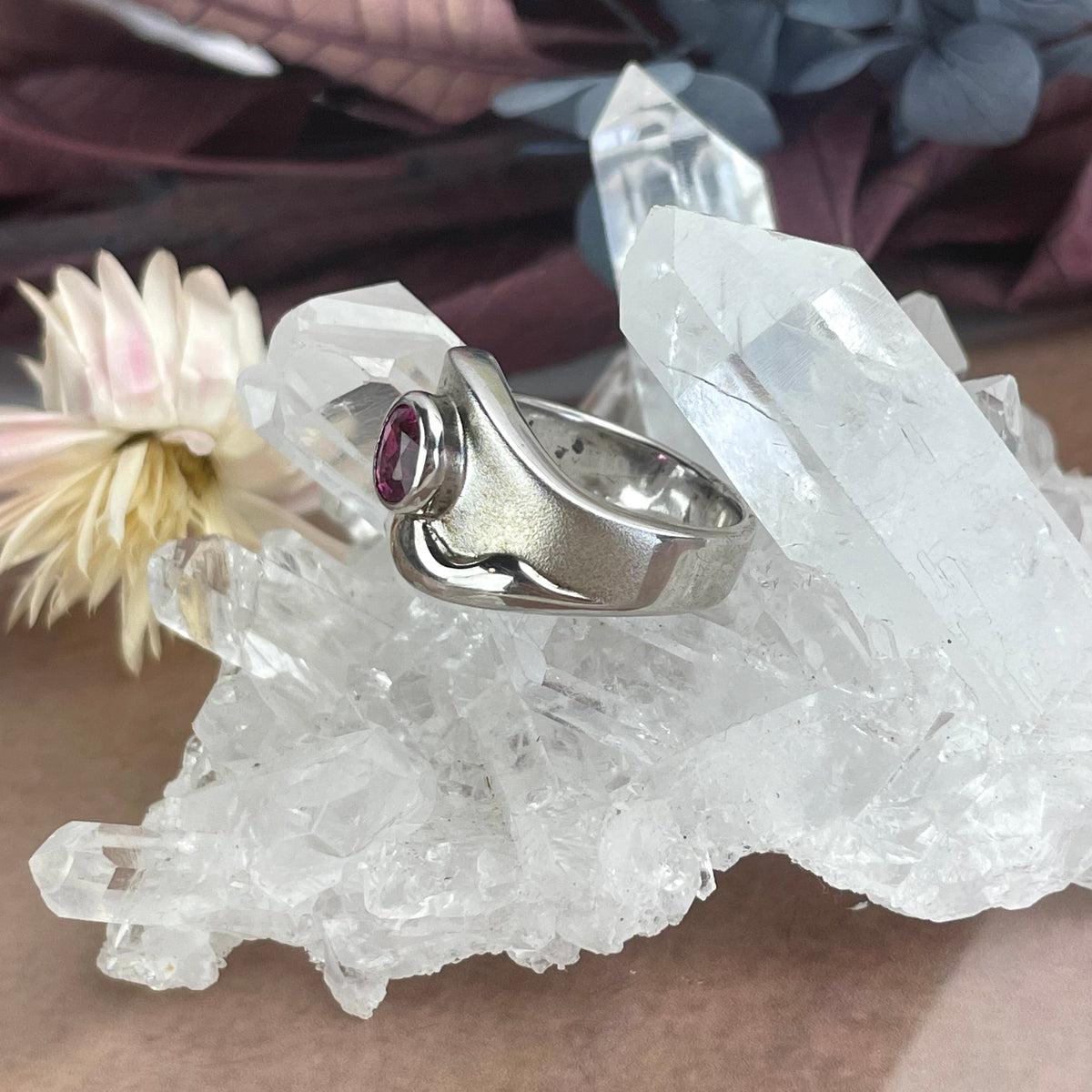Small Size Pink Tourmaline Ring