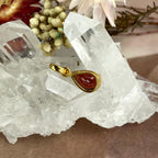 Pear Cut Garnet Pendant